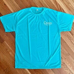 Ocean Casino Unisex Aqua Blue Short Sleeve Tee (L)